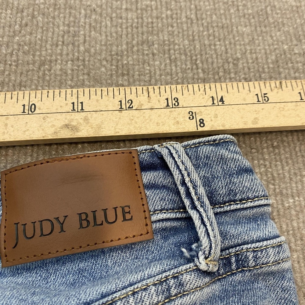 Judy Blue Wide Leg Jeans Womens 7/28 Blue Med Wash High Rise Stretch JB88766MD - Picture 8 of 13